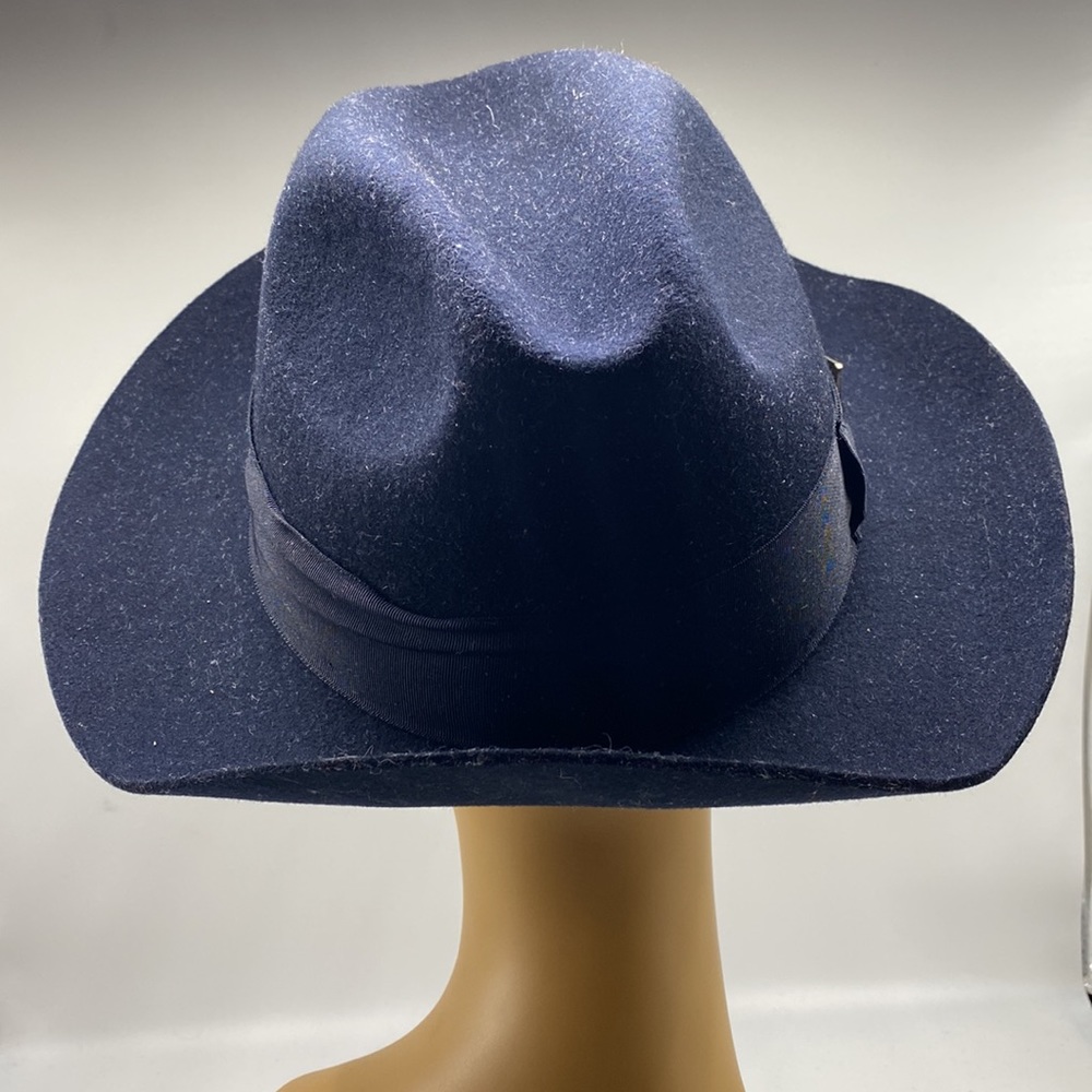 Stacy Adam’s Black Wool Felt Fedora Hat Size‎ M - Picture 4 of 13
